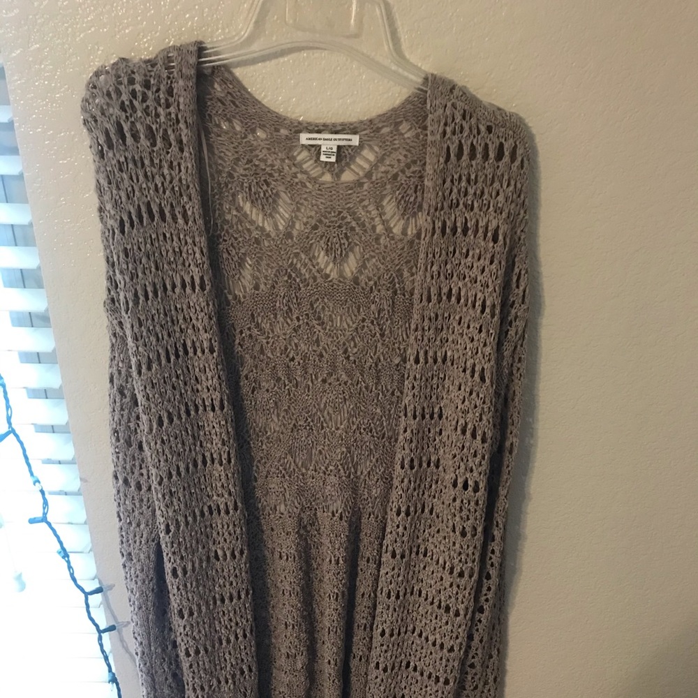 long sleeve cut out duster from AE